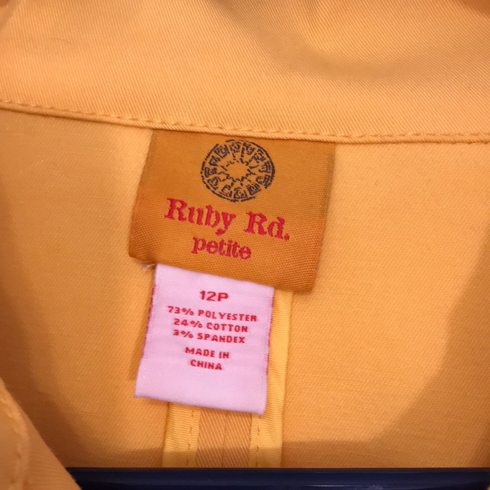 Ruby RD Yellow Jacket - NWOT - ☀️☀️ - Picture 5 of 7